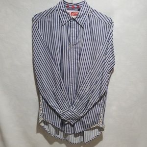Robert Graham Mens Long Sleeve Stripped Button Up